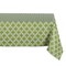 Contemporary Home Living Lattice Rectangular Outdoor Tablecloth - 84" - Olive Green and White